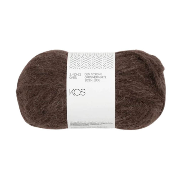 Sandnes Garn Kos, Farbe 3082 dark brown – Alpaka, Schurwolle und Synthetik bei Lieblingsgarn