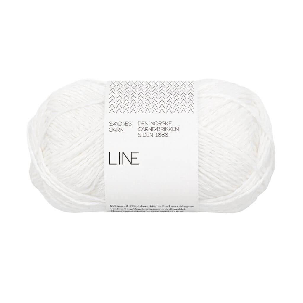 Sandnes Garn 1001 - white Sandnes Garn Line - 50g Lieblingsgarn