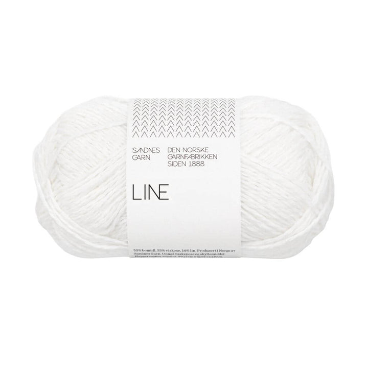 Sandnes Garn 1001 - white Sandnes Garn Line - 50g Lieblingsgarn