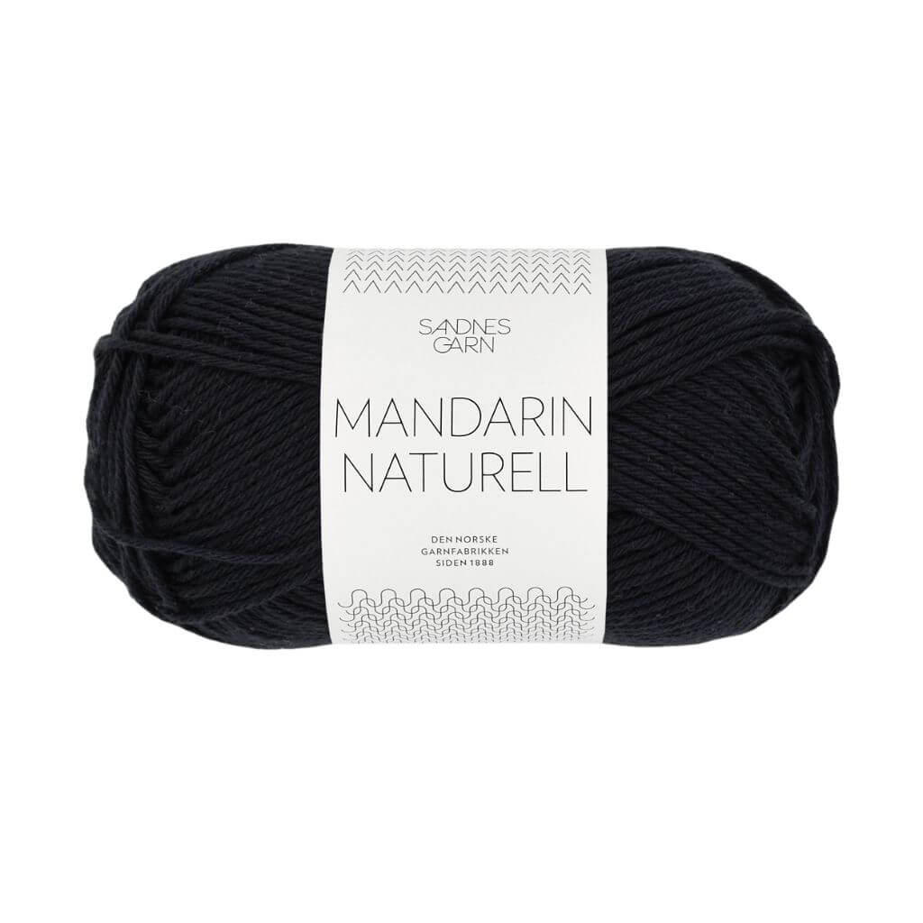 Sandnes Garn 1099 - Svart Sandnes Garn Mandarin Naturell - 50g Lieblingsgarn