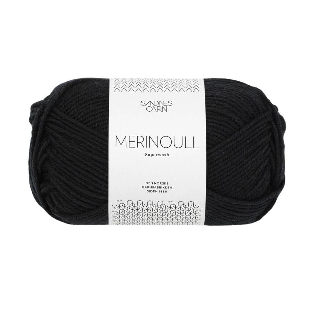 Sandnes Garn 1099 - Sort Sandnes Garn Merinoull - 50g Lieblingsgarn