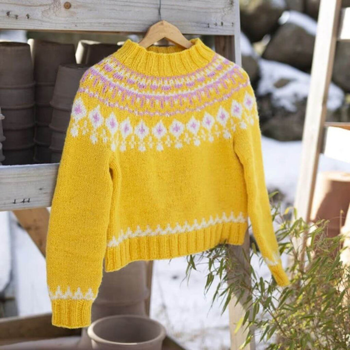 Sandnes Garn Pattern Jacquard Osterpullover Grynet Strickanleitung - Sandnes Garn (PDF) Lieblingsgarn
