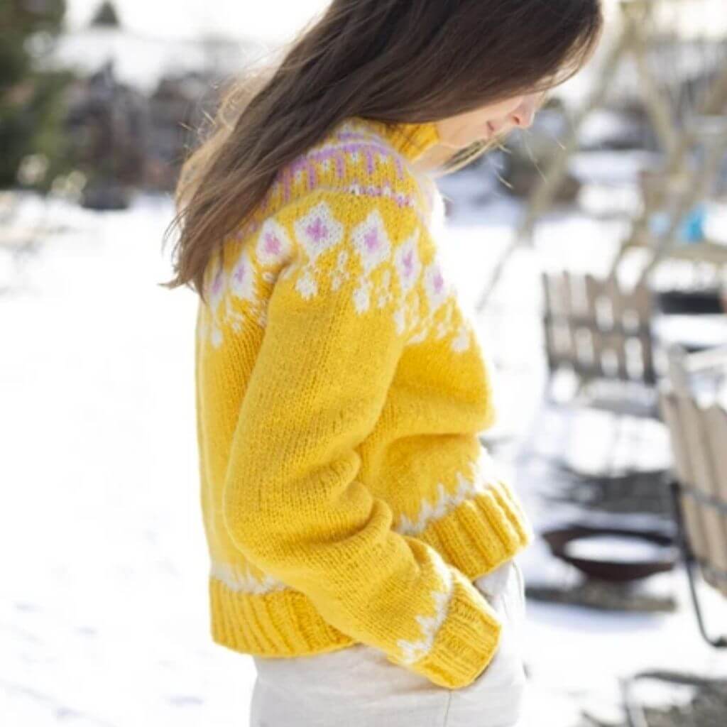 Sandnes Garn Pattern Jacquard Osterpullover Grynet Strickanleitung - Sandnes Garn (PDF) Lieblingsgarn