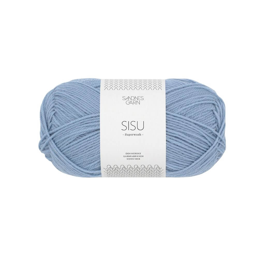 Sandnes Garn Sisu 50 g - Sockenwolle Superwash 6032 - Blå Hortensia Lieblingsgarn