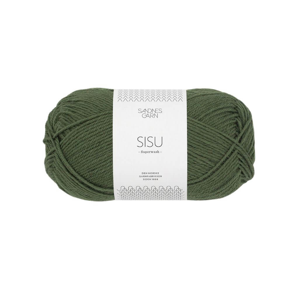 Sandnes Garn Sisu 50 g - Sockenwolle Superwash 9573 - Mosegrønn Lieblingsgarn