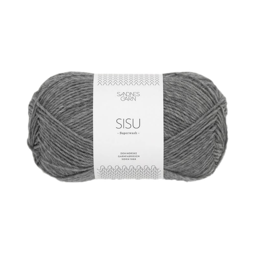 Sandnes Garn 1053 - Mørk Gråmelert Sandnes Garn Sisu 50 g - Sockenwolle Superwash Lieblingsgarn
