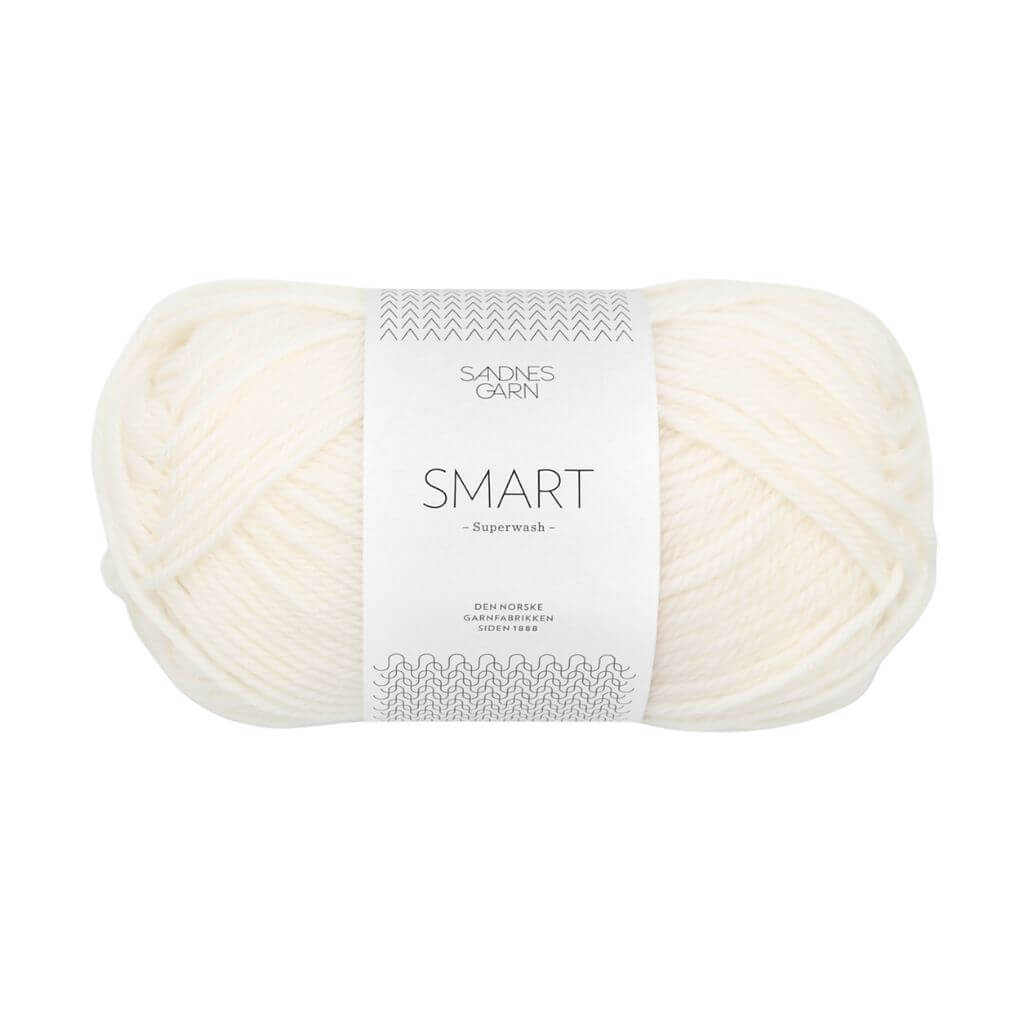 Sandnes Garn 1001 - Optisk Hvit Sandnes Garn Smart - 50g Lieblingsgarn