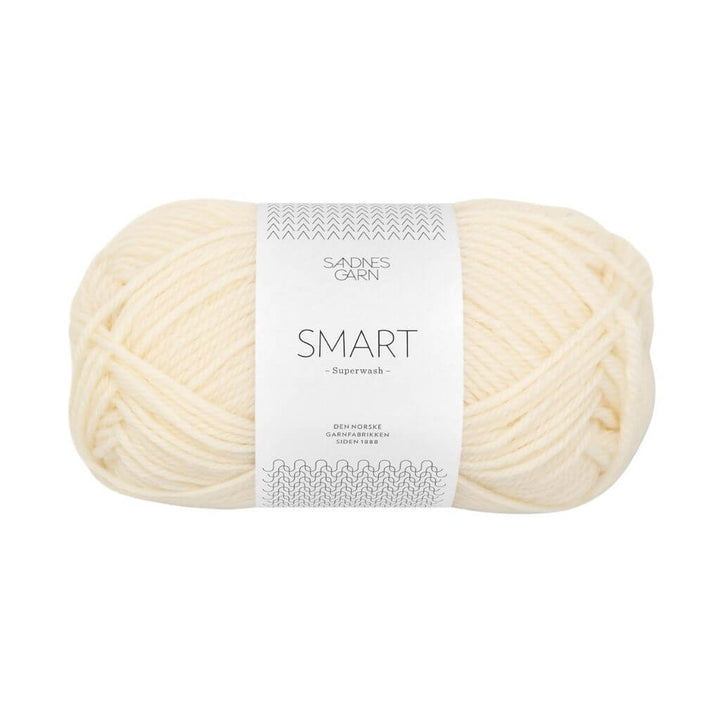 Sandnes Garn 1002 - Hvit Sandnes Garn Smart - 50g Lieblingsgarn