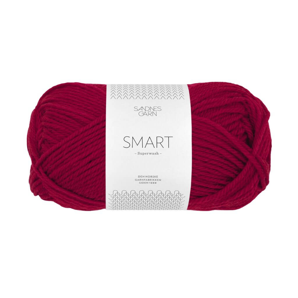 Sandnes Garn 4065 - Vinrød Sandnes Garn Smart - 50g Lieblingsgarn