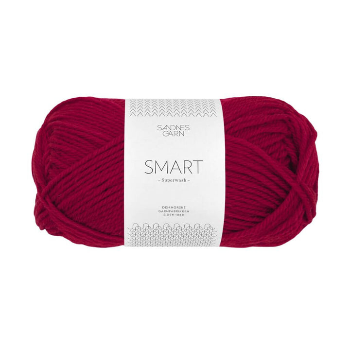 Sandnes Garn 4065 - Vinrød Sandnes Garn Smart - 50g Lieblingsgarn