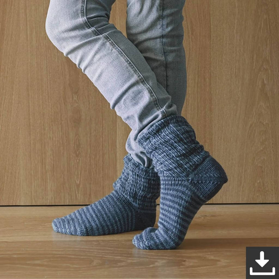 Sandnes Garn Streifensocken Toe-Up Strickanleitung - Sandnes Garn (PDF) Lieblingsgarn