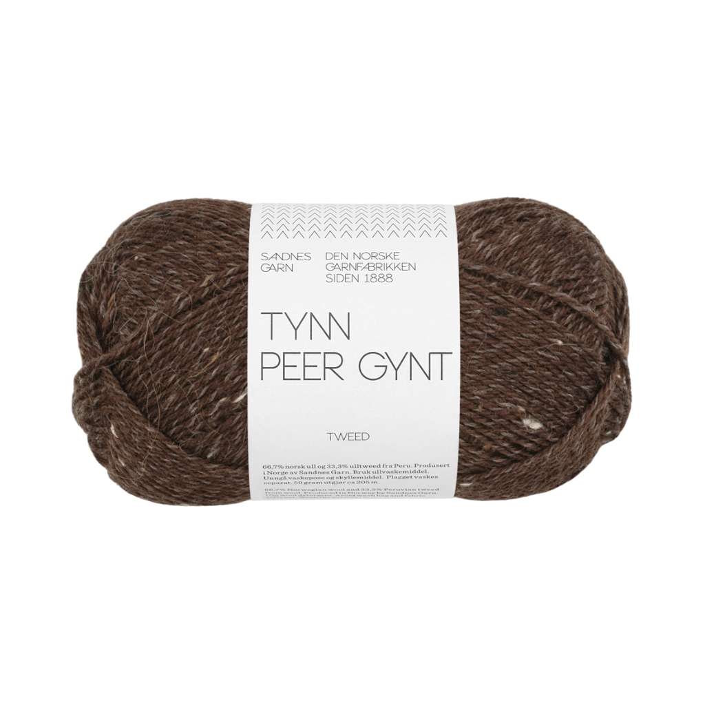 Sandnes Garn 3085 - mork brun tweed Sandnes Garn Tynn Peer Gynt Lieblingsgarn