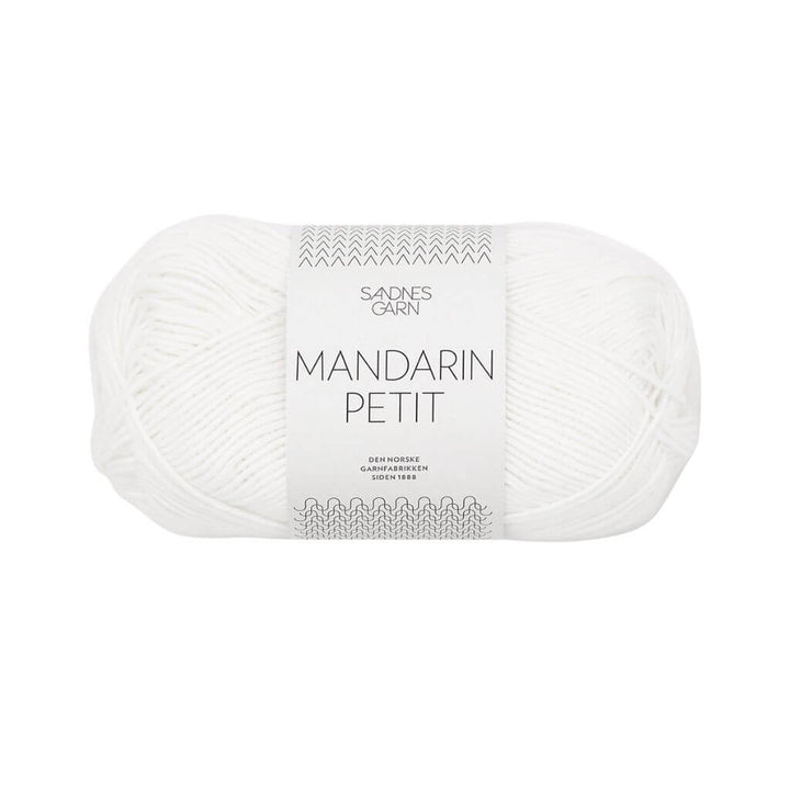 Sandnes Garn 1001 - Optisk Hvit Sandnes Garn Mandarin Petit 50g Lieblingsgarn
