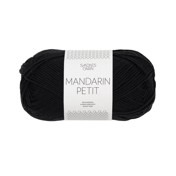 Sandnes Garn 1099 - Svart Sandnes Garn Mandarin Petit 50g Lieblingsgarn