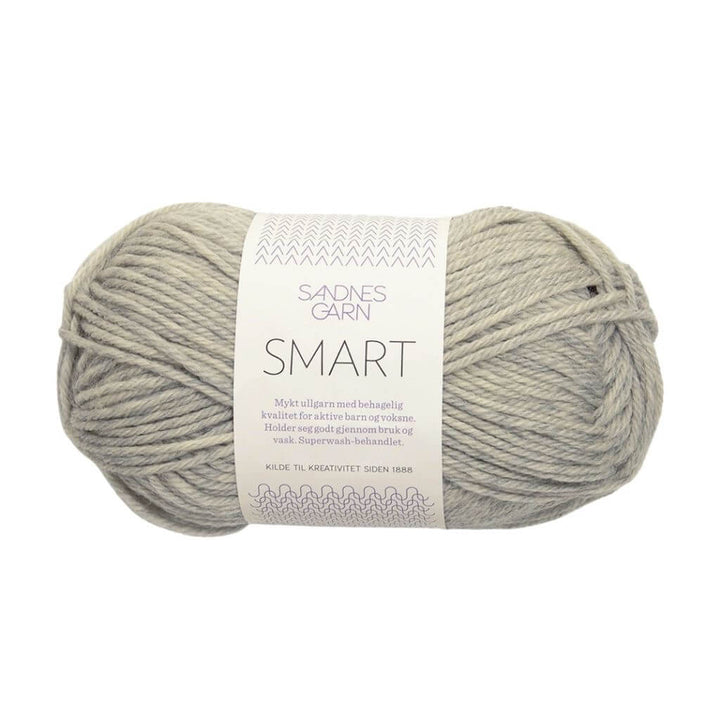 Sandnes Garn 1032 - Lys Gråmelert Sandnes Garn Smart - 50g Lieblingsgarn