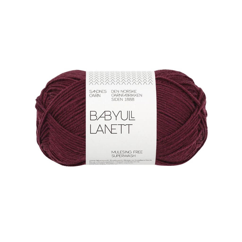 Sandnes Garn 4372 - deep burgundy Sandnes Garn Babyull Lanett - 50g Lieblingsgarn