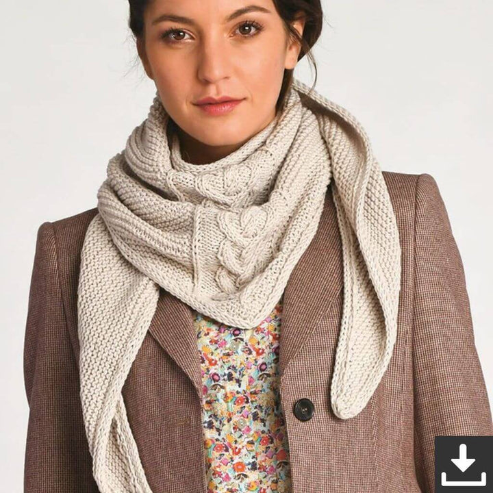 Schachenmayr Pattern Leni Dreieckstuch Strickset - Schachenmayr (PDF) Lieblingsgarn