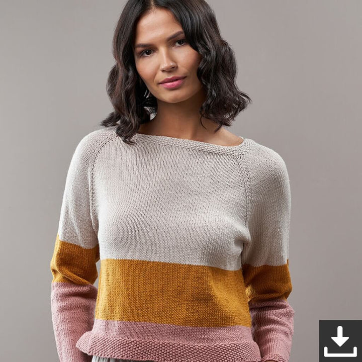 Schachenmayr Pattern Damen Pullover Madita Strickset - Schachenmayr (PDF) Lieblingsgarn