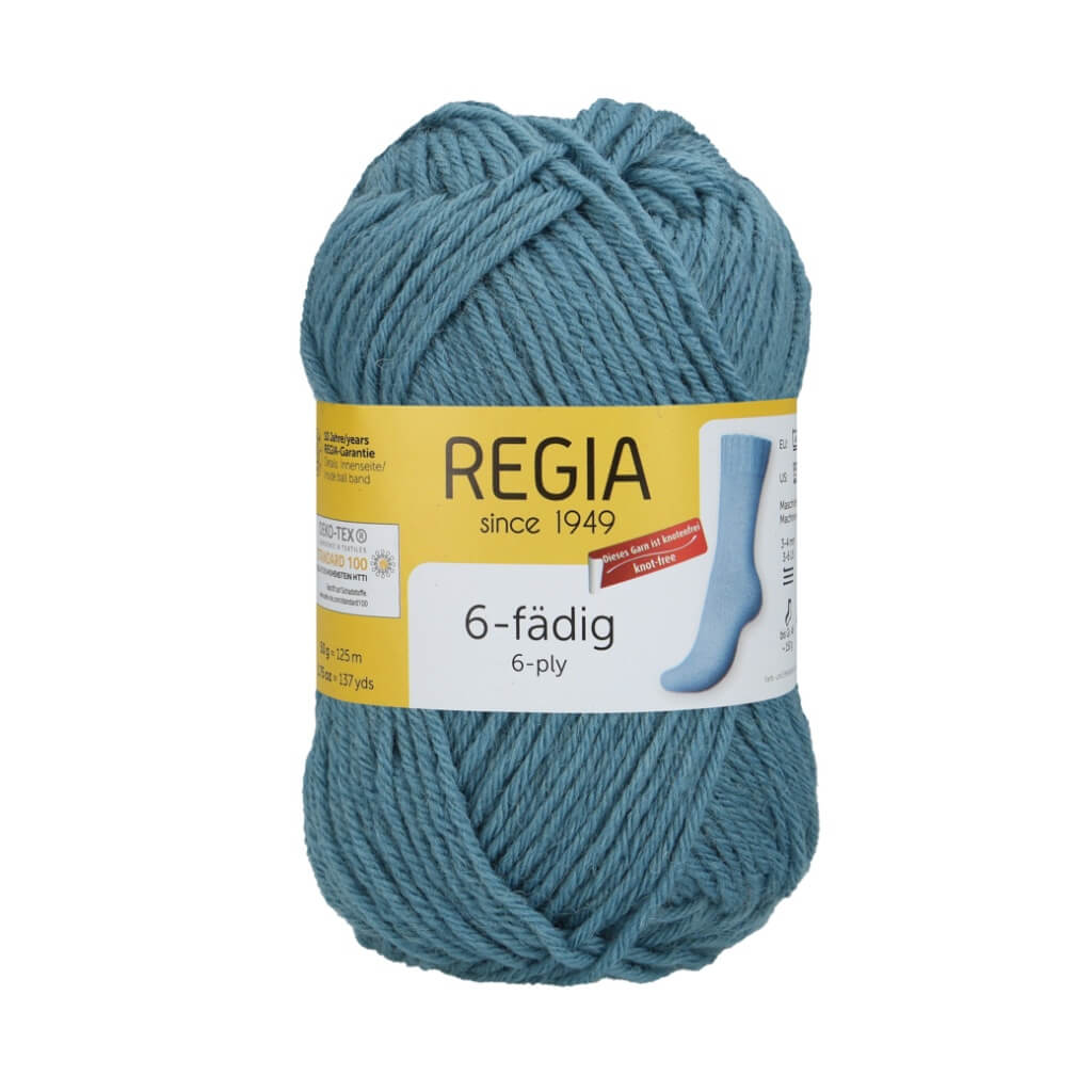 Schachenmayr 1062 - Rauchblau Schachenmayr Regia 6-fädig Sockenwolle 50g Lieblingsgarn