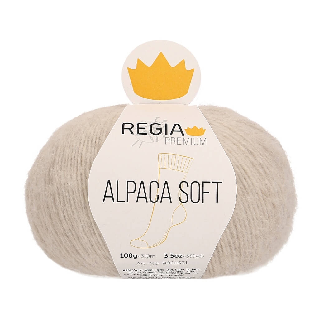 Schachenmayr 02 - Natur meliert Schachenmayr Regia Premium Alpaca Soft Lieblingsgarn