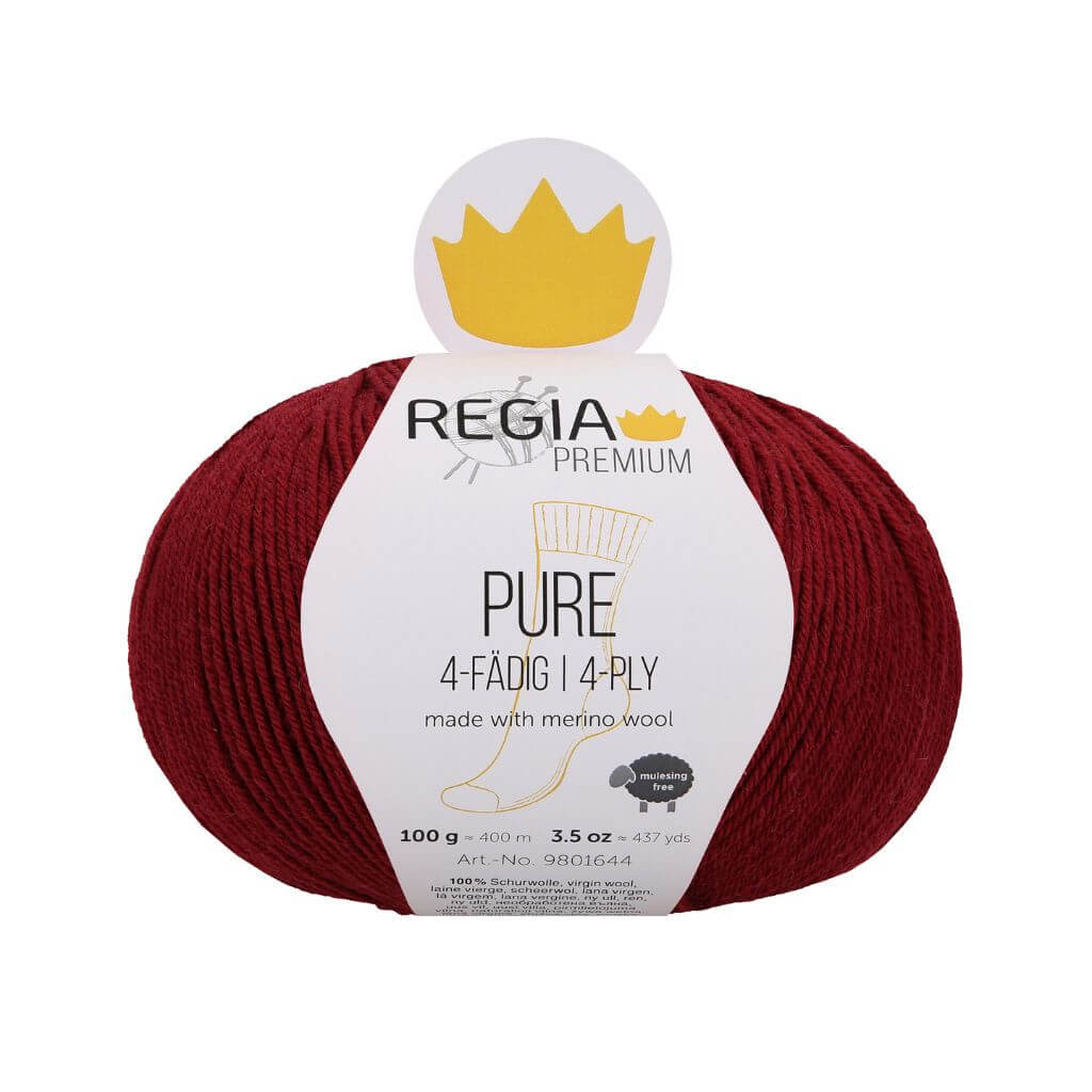 Schachenmayr 33 - Burgundy Schachenmyar Regia Pure 4-fädig Lieblingsgarn