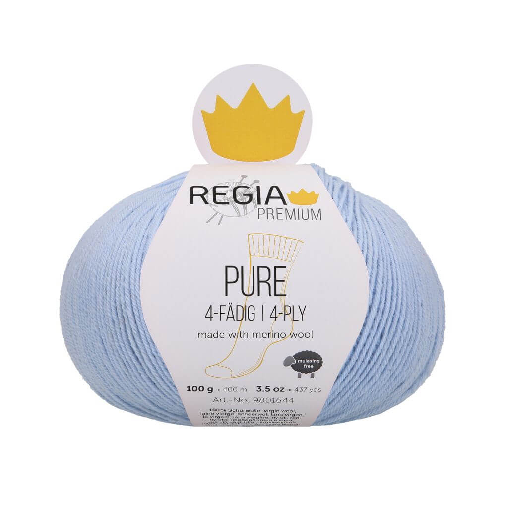 Schachenmayr 52 - Light Blue Schachenmyar Regia Pure 4-fädig Lieblingsgarn