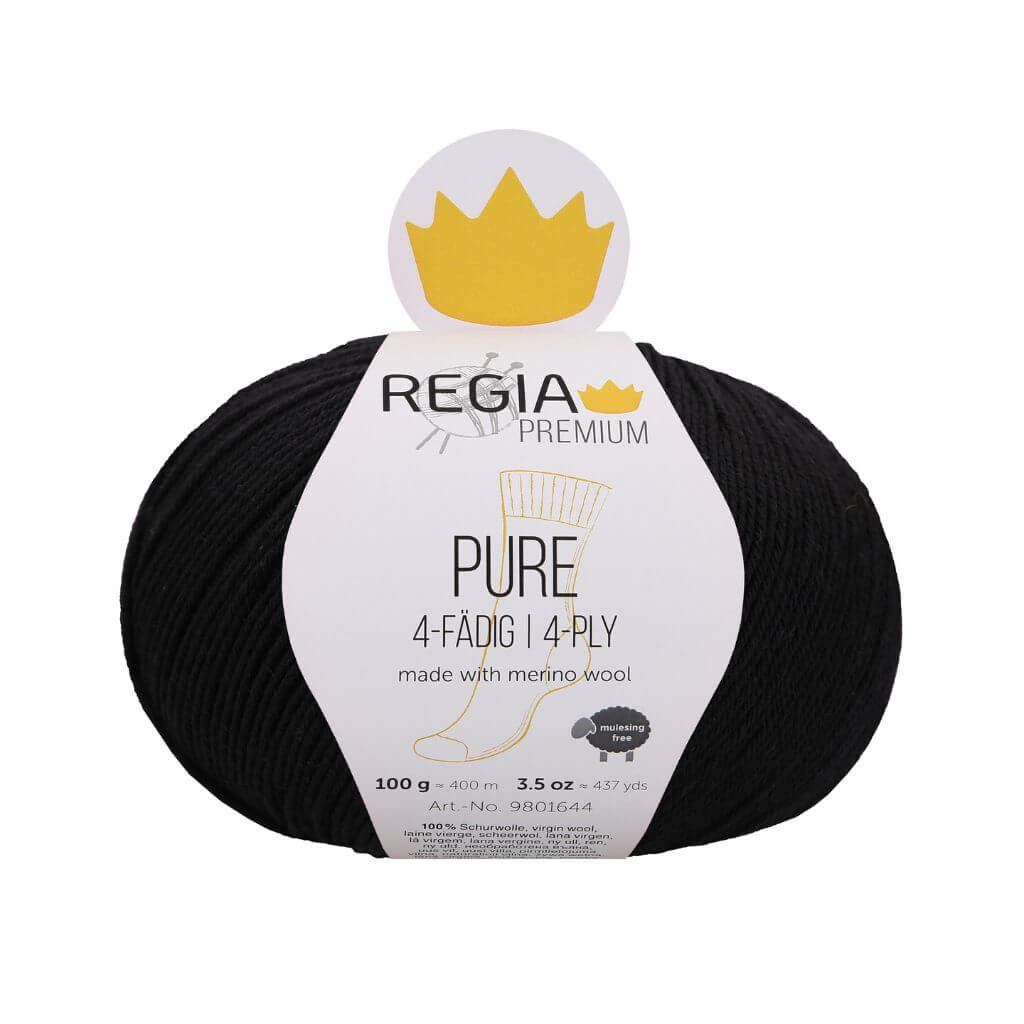 Schachenmayr 99 - Black Schachenmyar Regia Pure 4-fädig Lieblingsgarn