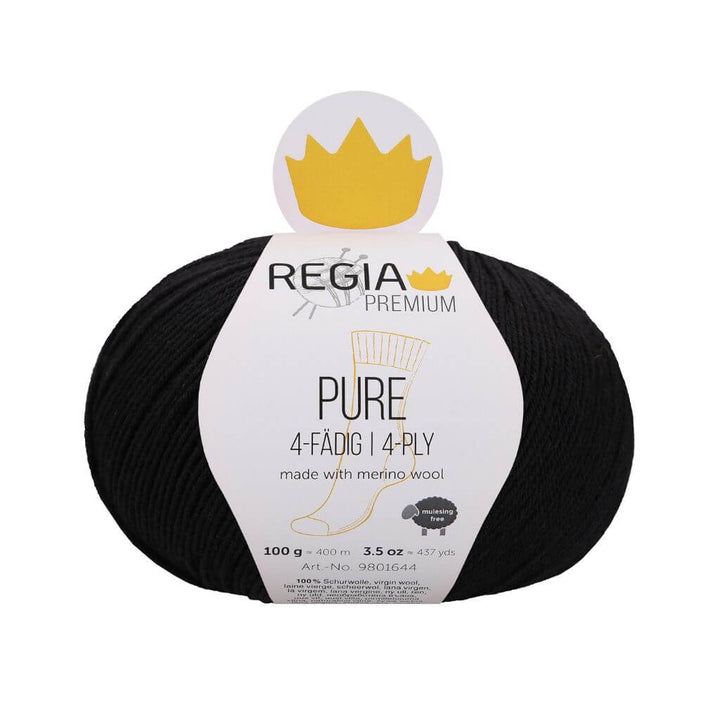 Schachenmayr 99 - Black Schachenmyar Regia Pure 4-fädig Lieblingsgarn