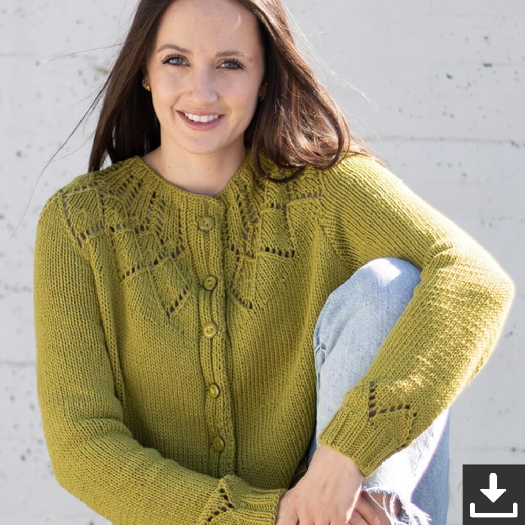 Schachenmayr Pattern Damen Rundpassenjacke Strickset - Schachenmayr (PDF) Lieblingsgarn