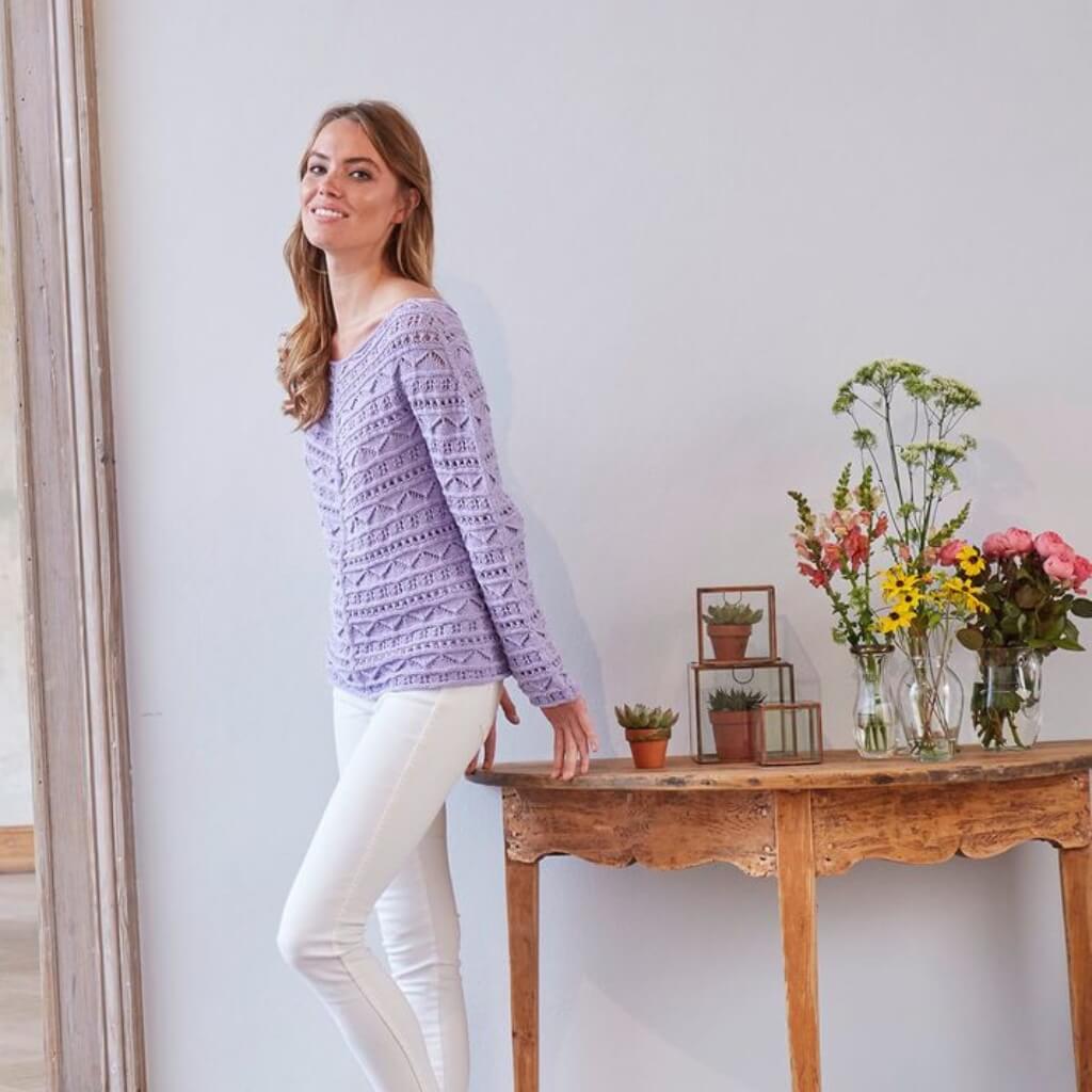 Shirt im Ajourmuster Strickset - Schachenmayr (PDF)