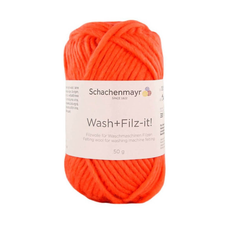 Schachenmayr 54 - Orange Schachenmayr Wash+Filz-it! Filzwolle 50g Lieblingsgarn