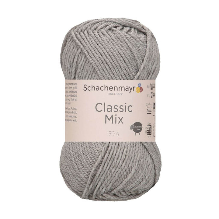 Schachenmayr 90 - Light Grey Mekiert Schachenmayr Classic Mix 50g Lieblingsgarn