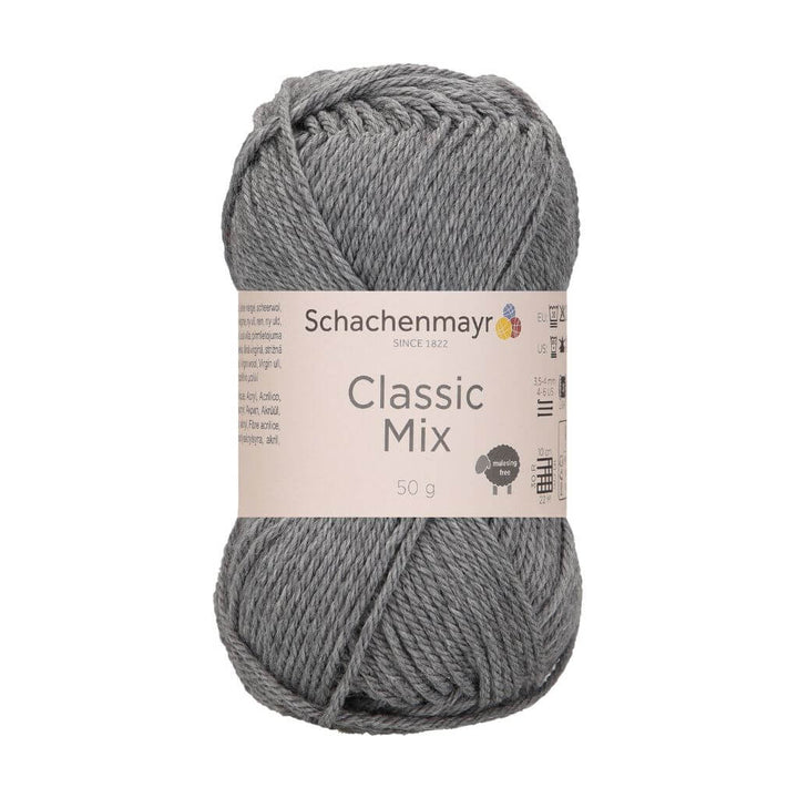 Schachenmayr 91 - Mid Grey Meliert Schachenmayr Classic Mix 50g Lieblingsgarn