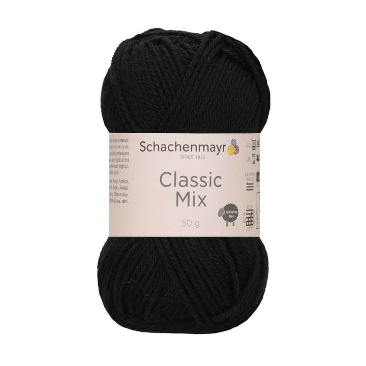 Schachenmayr 99 - Black Schachenmayr Classic Mix 50g Lieblingsgarn
