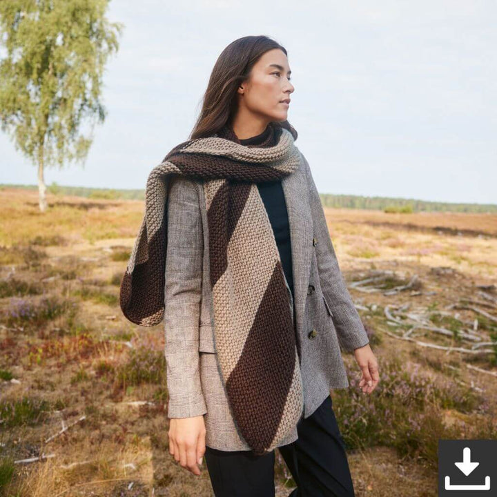 Lana Grossa Pattern Schal Strickset - Lana Grossa (PDF) Lieblingsgarn