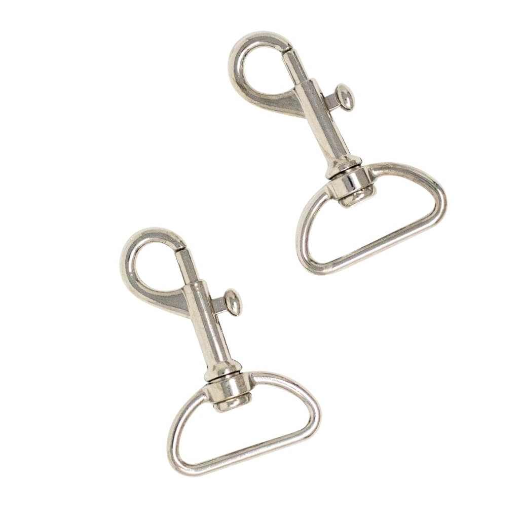 Set aus 2 Karabinerhaken für Schlüsselanhänger