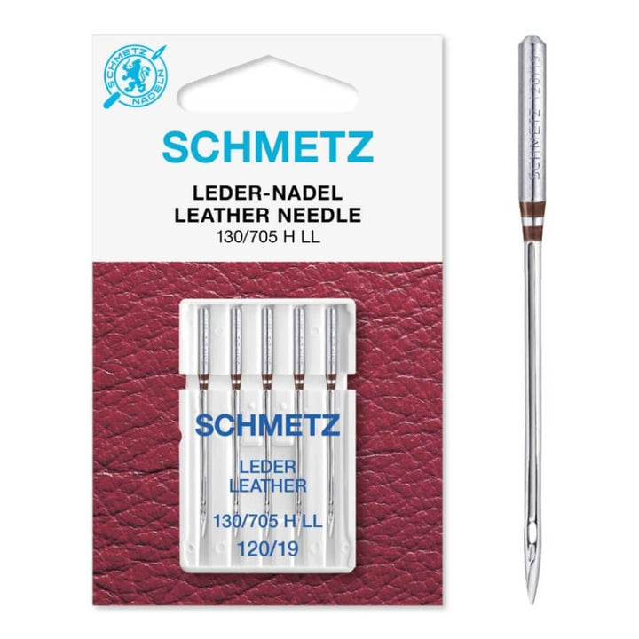 Schmetz 120 Schmetz Nähmaschinennadel Leder 130/705 H LL Lieblingsgarn