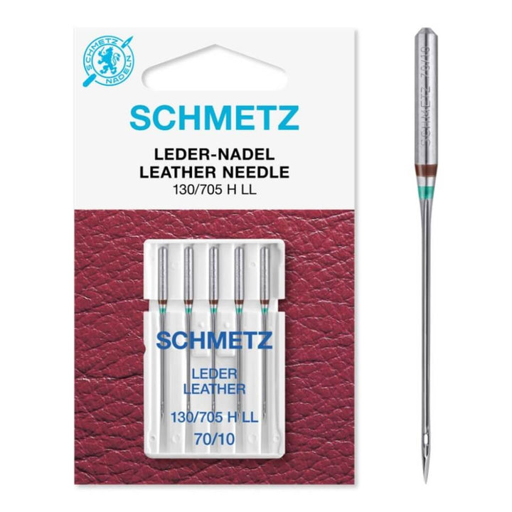 Schmetz 70 Schmetz Nähmaschinennadel Leder 130/705 H LL Lieblingsgarn