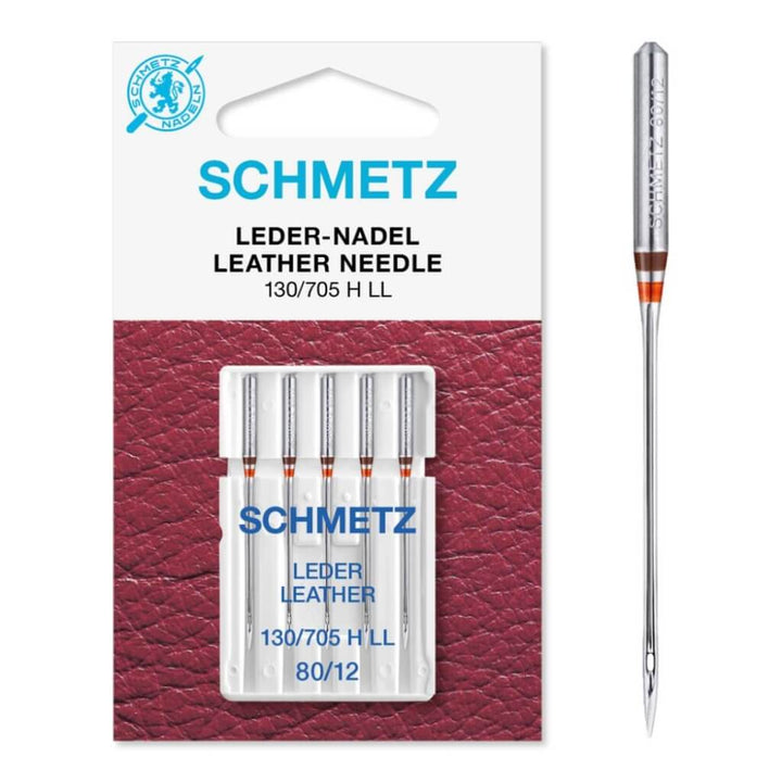 Schmetz 80 Schmetz Nähmaschinennadel Leder 130/705 H LL Lieblingsgarn