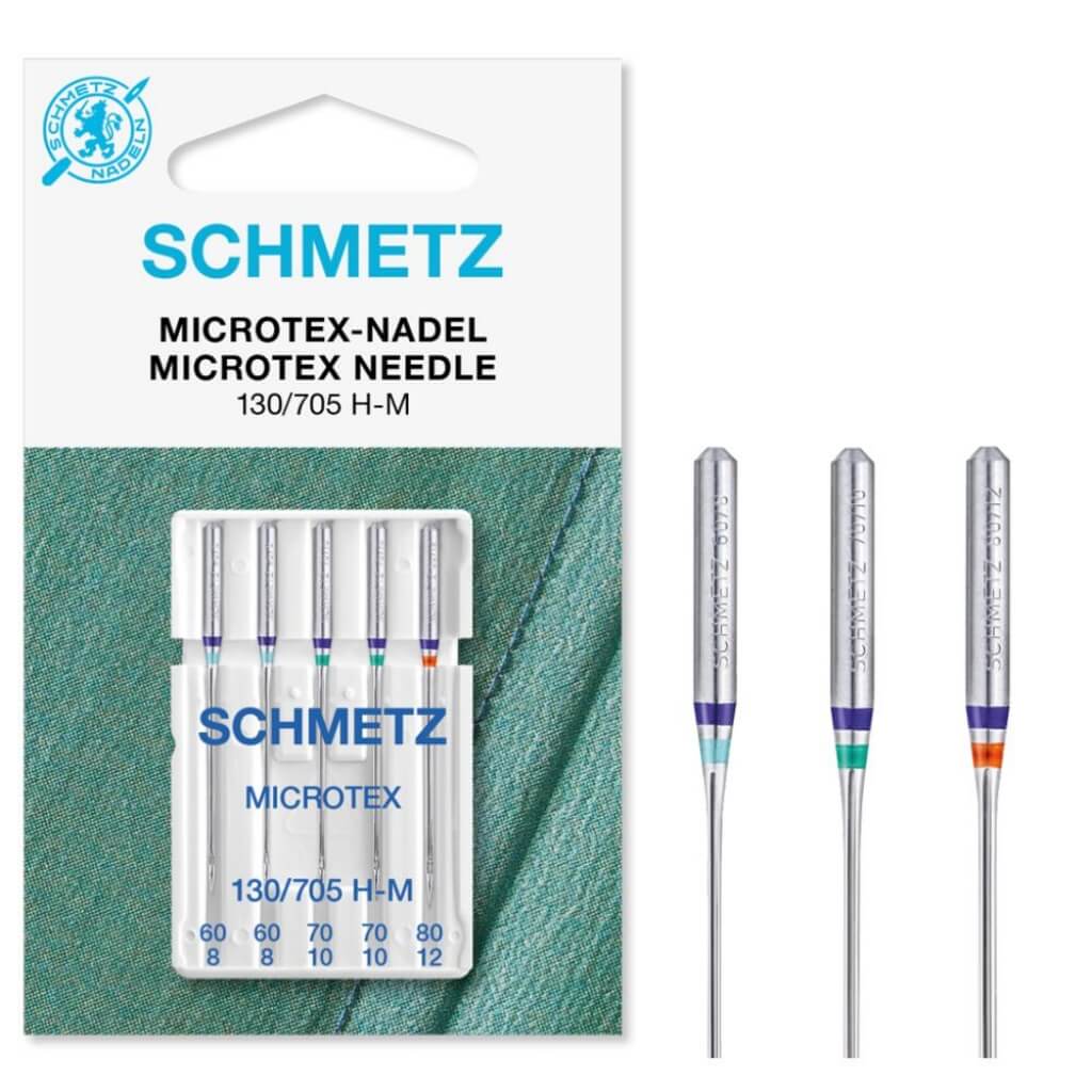 Schmetz Sortiert 60-80 Schmetz 130/705 H-M Microtex Nähmaschinennadeln Lieblingsgarn