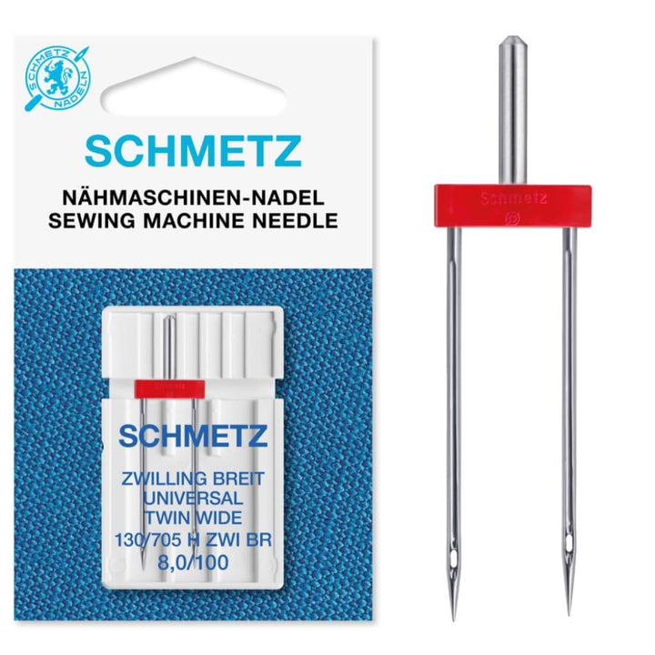 Schmetz Nm 100 / 8,0 Schmetz Universal Zwillingsnadel 130/705 H-ZWI Lieblingsgarn