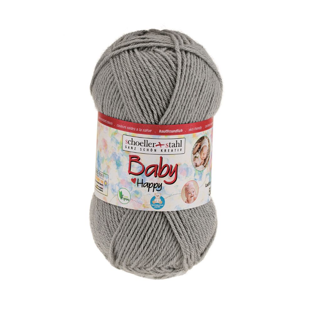 Schoeller + Stahl 20 - Mittelgrau Schoeller+Stahl Baby Happy 50g Lieblingsgarn
