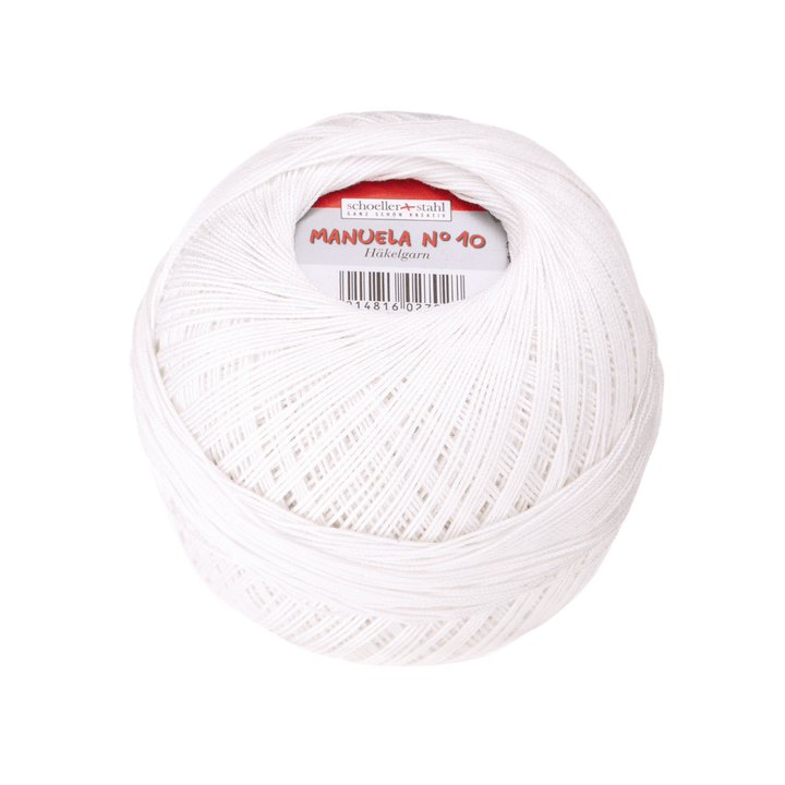 Schoeller + Stahl 1 - Brillantweiß Schoeller + Stahl Häkelgarn Manuela 10 50 g Lieblingsgarn