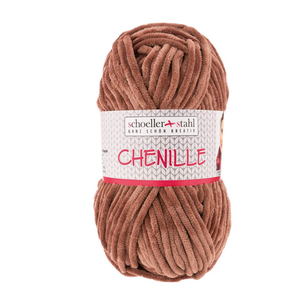 Schoeller + Stahl 13 - Hellbraun Schoeller + Stahl Chenille 100g Lieblingsgarn