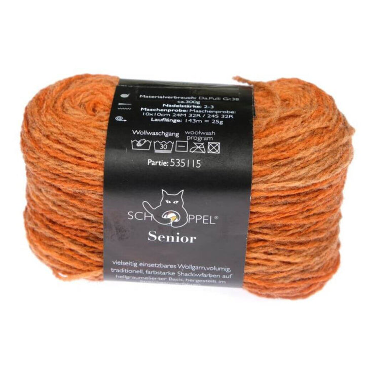 Schoppel Wolle 2608 - Möhre Inspiration Dibadu Schoppel Wolle Senior Lieblingsgarn