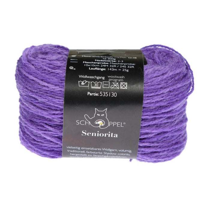 Schoppel Wolle 2618 - Purpurwolke Inspiration Dibadu Schoppel Wolle Seniorita Lieblingsgarn