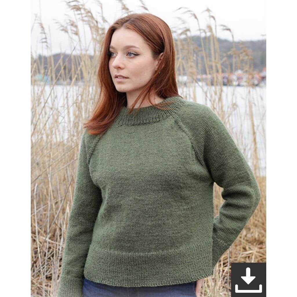 Drops Design Pattern Damen Pullover Sea Maiden Sweater Strickanleitung - Drops (PDF) Lieblingsgarn