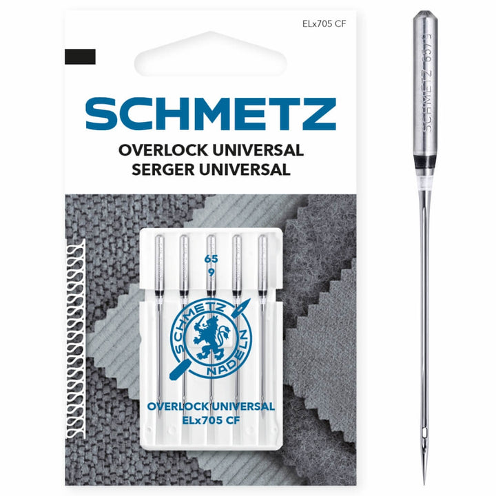 Schmetz 65 Schmetz Universal Overlock-Nadeln ELx705 CF Lieblingsgarn