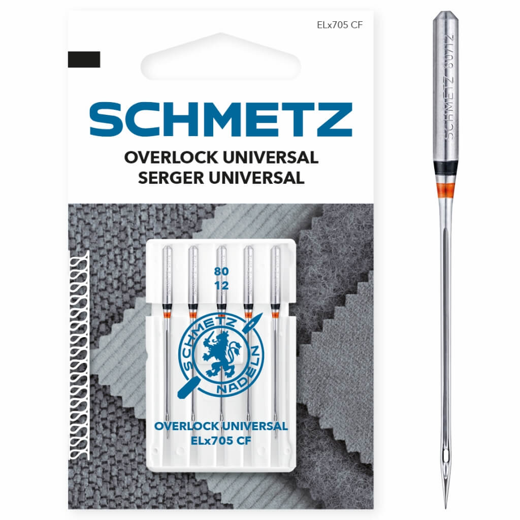 Schmetz 80 Schmetz Universal Overlock-Nadeln ELx705 CF Lieblingsgarn