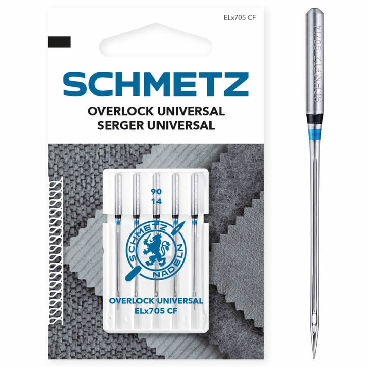 Schmetz 90 Schmetz Universal Overlock-Nadeln ELx705 CF Lieblingsgarn